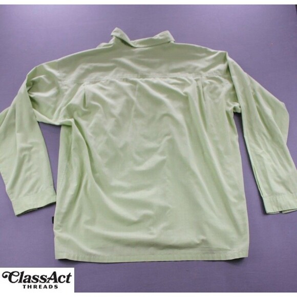 Patagonia Island Hopper Shirt Mens Long Sleeved Vented Fishing Green Checked XXL - Picture 3 of 13